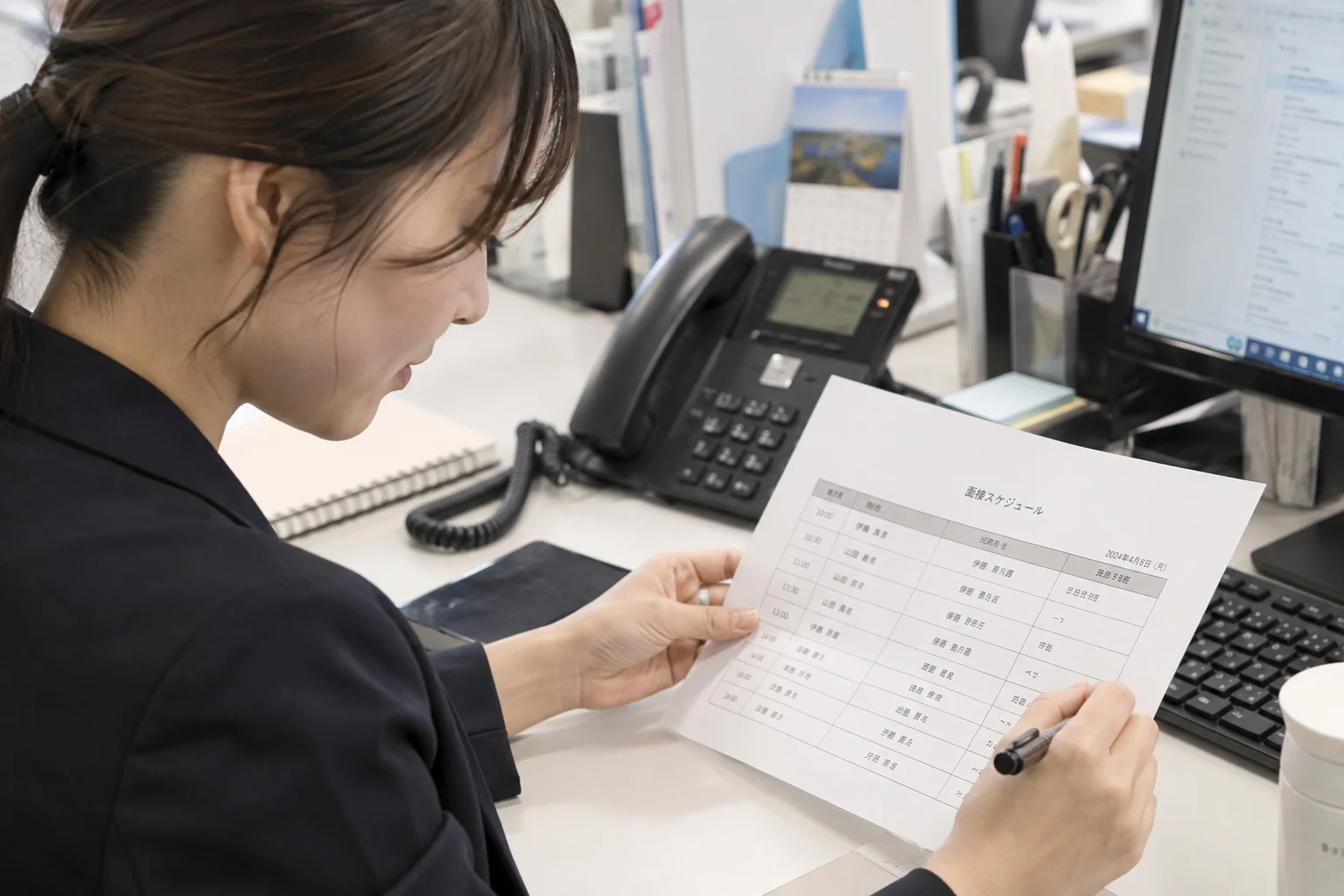 仕事に向き合う日常のイメージ